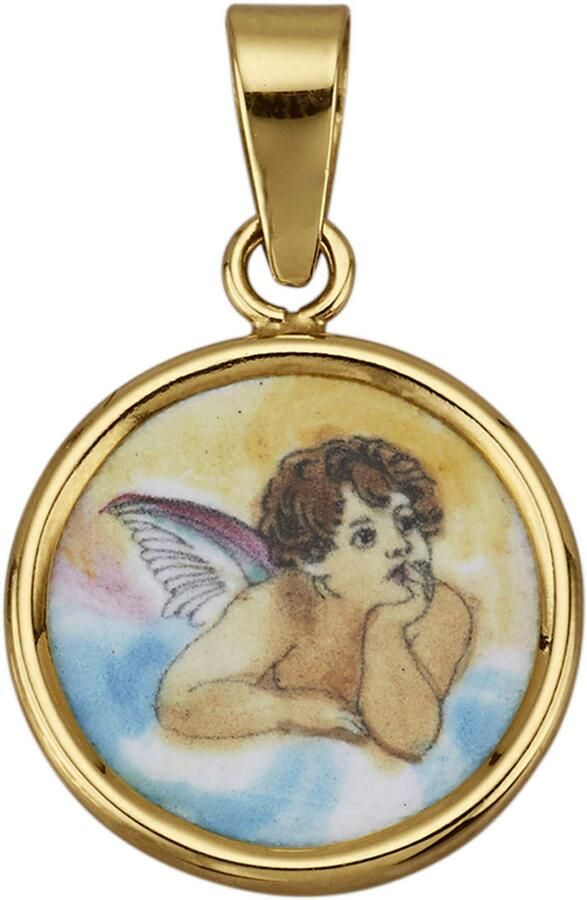 Firetti Engel hanger Sieraad cadeau goud 585 halssieraad hanger voor halsketting engel - Foto 3