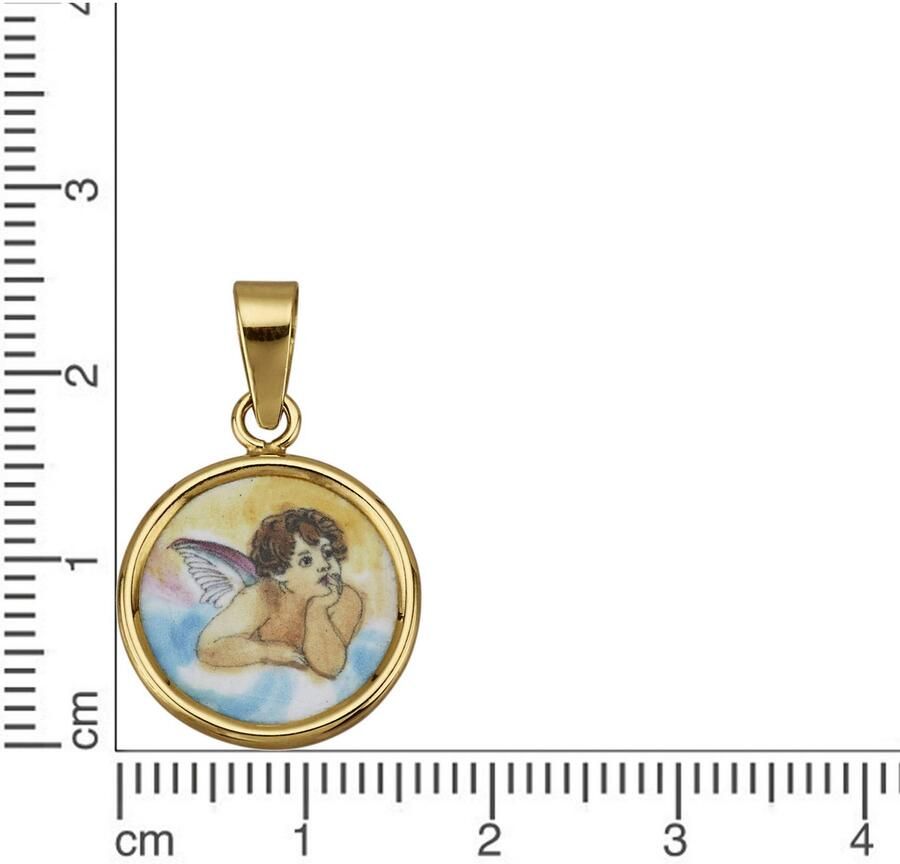 Firetti Engel hanger Sieraad cadeau goud 585 halssieraad hanger voor halsketting engel