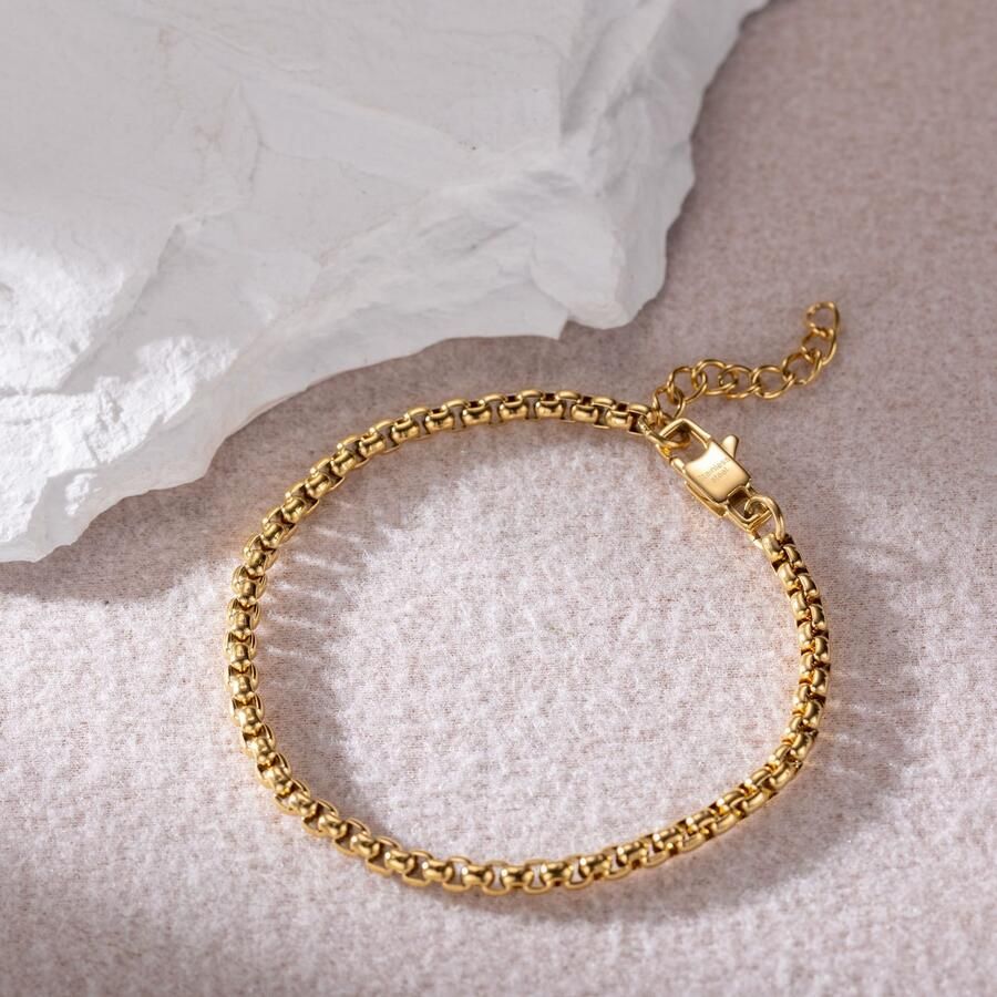 Firetti Enkelkettinkje Sieraad cadeau roestvrij staal enkelband Venetiaanse ketting kleur