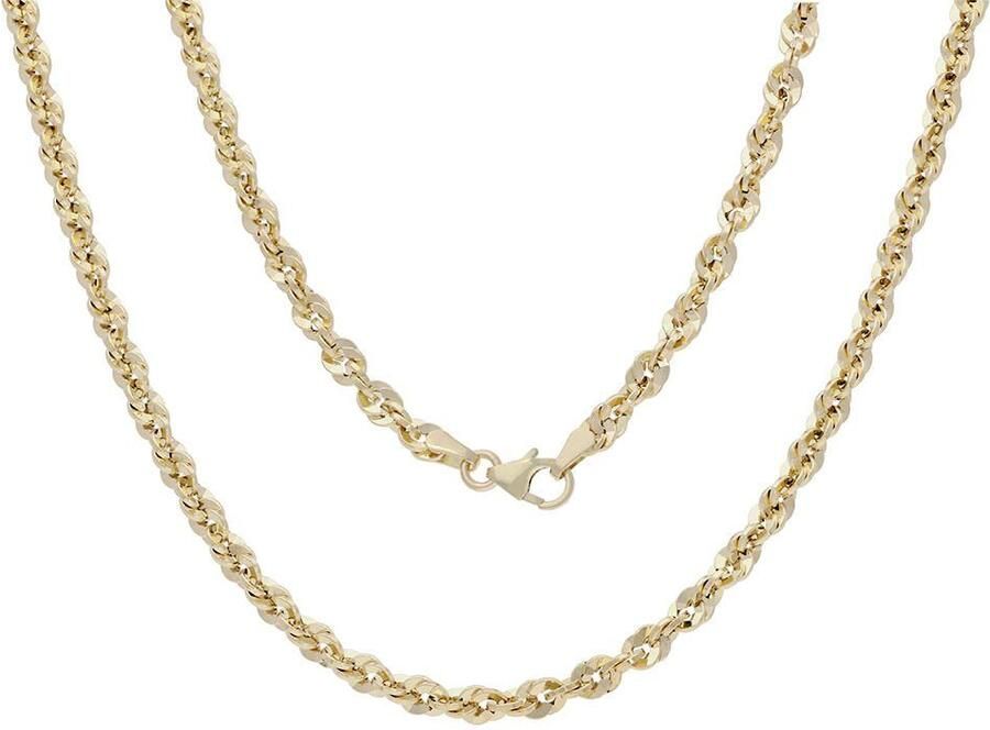 Firetti Gouden ketting Sieraad Geschenk Goud 585 Singapore ca. 3 6 mm breed - Foto 2