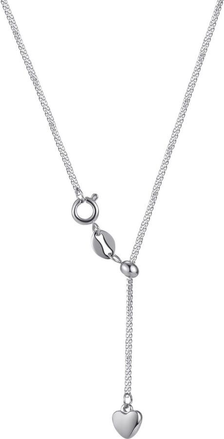 Firetti Ketting in Y-model Sieraden cadeau roestvrijstalen halssieraden halsketting ankerkette hart - Foto 3