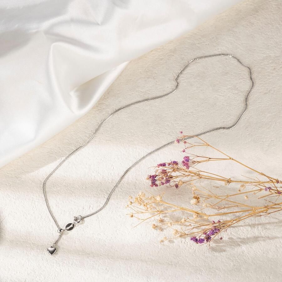 Firetti Ketting in Y-model Sieraden cadeau roestvrijstalen halssieraden halsketting ankerkette hart - Foto 2