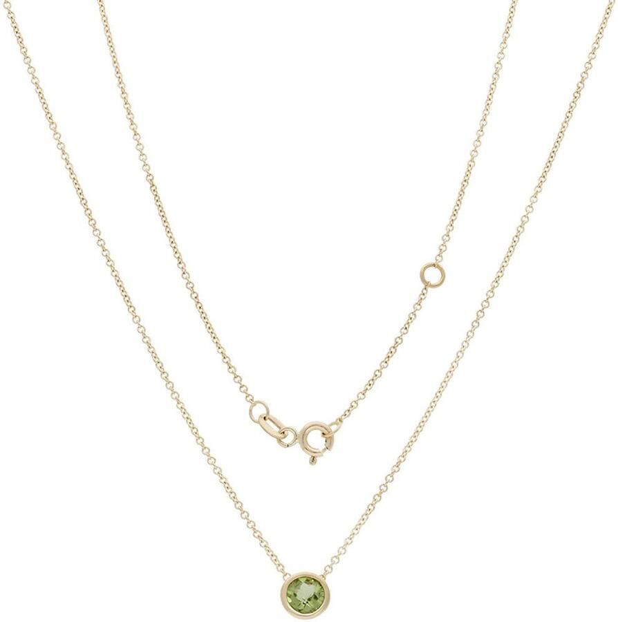 Firetti Ketting met hanger Sieraad cadeau goud 585 halssieraad halsketting erwtketting solitair