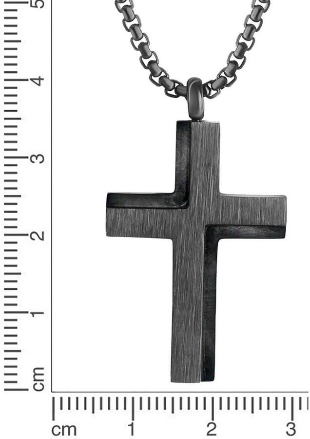 Firetti Ketting met hanger Sieraad cadeau kruis met zirkoon (synthetisch) - Foto 3