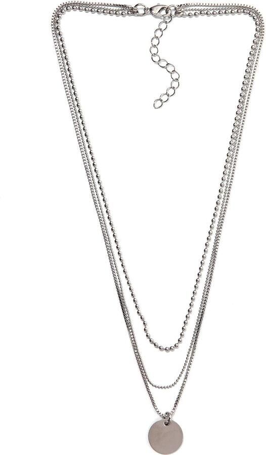 Firetti Ketting met hanger Sieraad cadeau Layering ketting met ronde hanger - Foto 8