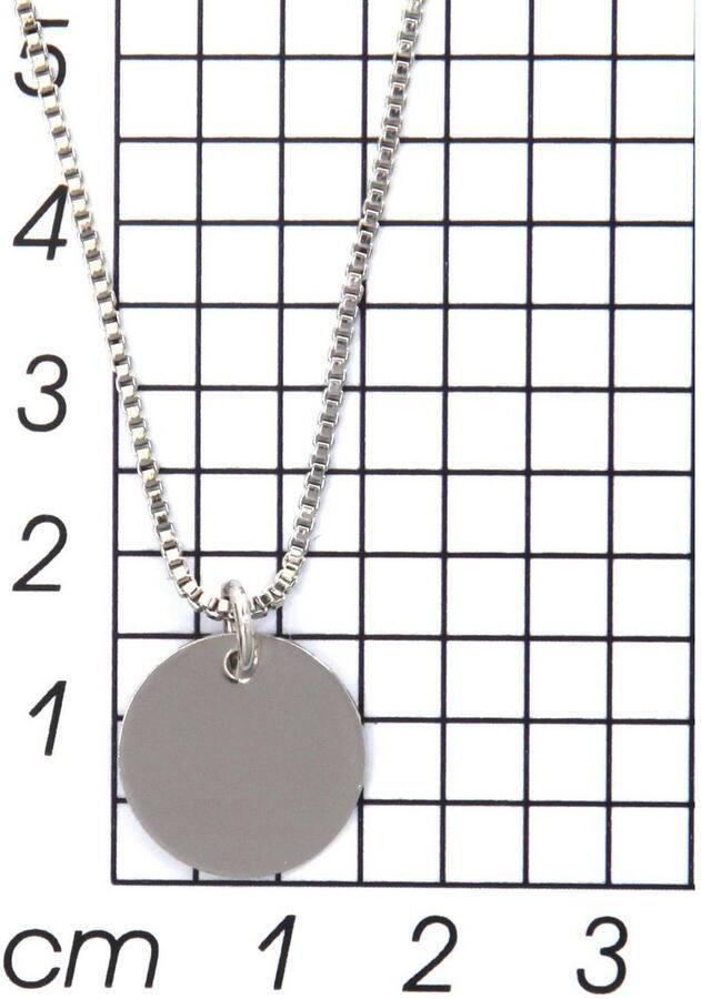 Firetti Ketting met hanger Sieraad cadeau Layering ketting met ronde hanger - Foto 2