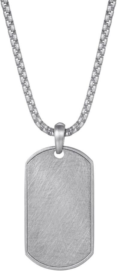 Firetti Ketting met hanger Sieraad cadeau roestvrij staal halssieraad halsketting dog tag ijs - Foto 3