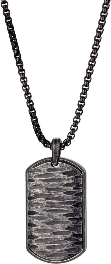 Firetti Ketting met hanger Sieraad cadeau roestvrij staal halssieraad halsketting dog tag rots - Foto 3