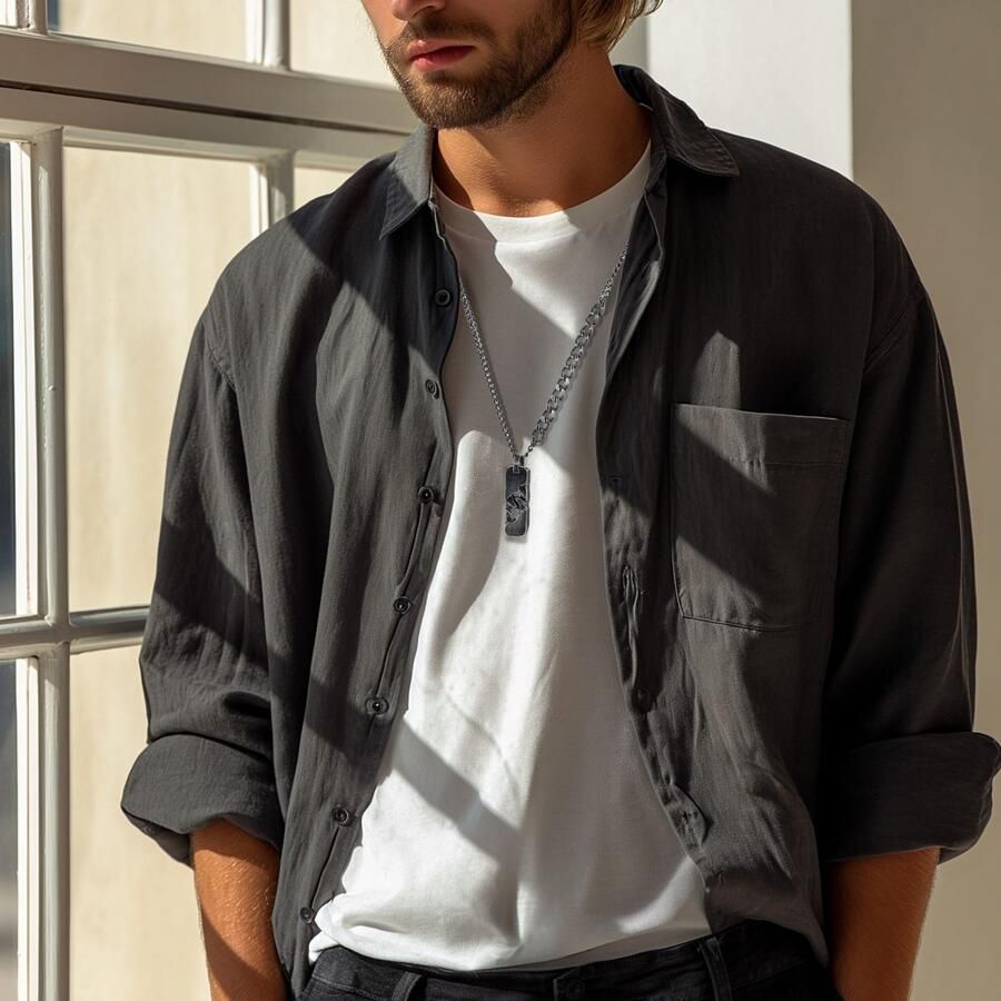 Firetti Ketting met hanger Sieraad cadeau roestvrij staal halssieraad halsketting schakelketting vintage - Foto 2