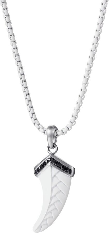 Firetti Ketting met hanger Sieraad cadeau roestvrij staal halssieraad halsketting tanden