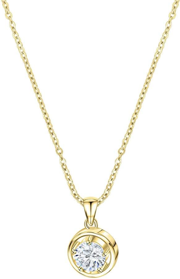 Firetti Ketting met hanger Sieraad cadeau zilver 925 halssieraad halsketting ankerketting solitair - Foto 2