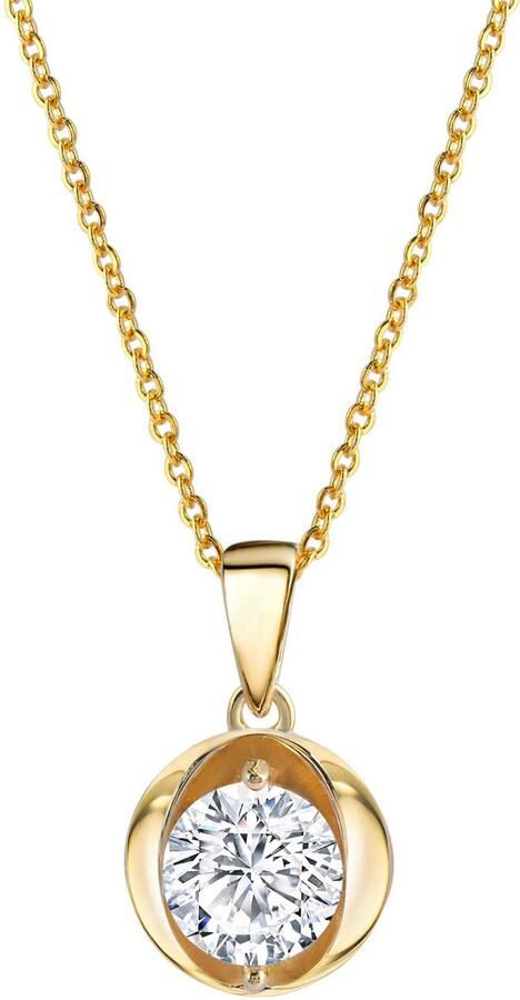 Firetti Ketting met hanger Sieraad cadeau zilver 925 halssieraad halsketting ankerketting solitair - Foto 2