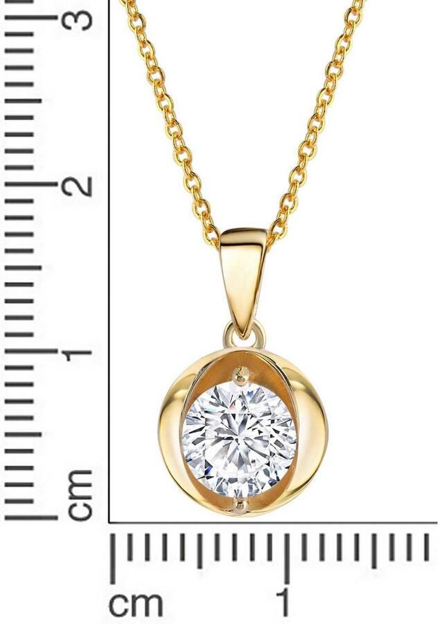 Firetti Ketting met hanger Sieraad cadeau zilver 925 halssieraad halsketting ankerketting solitair