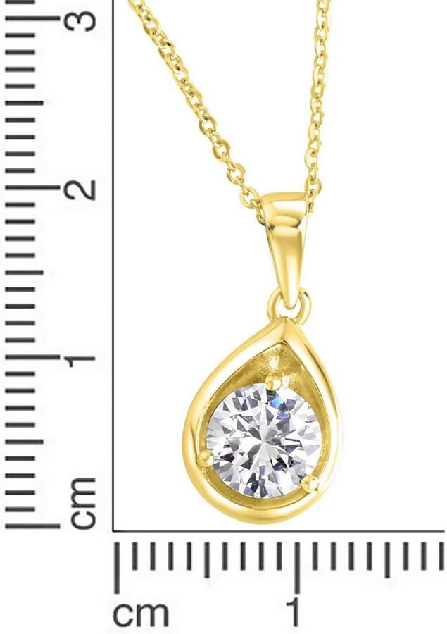 Firetti Ketting met hanger Sieraad cadeau zilver 925 halssieraad halsketting ankerketting solitair