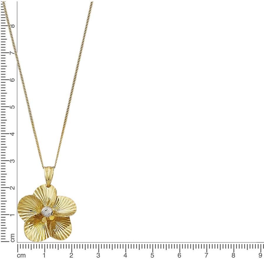 Firetti Ketting met hanger Sieraad cadeau zilver 925 halssieraad halsketting bloem