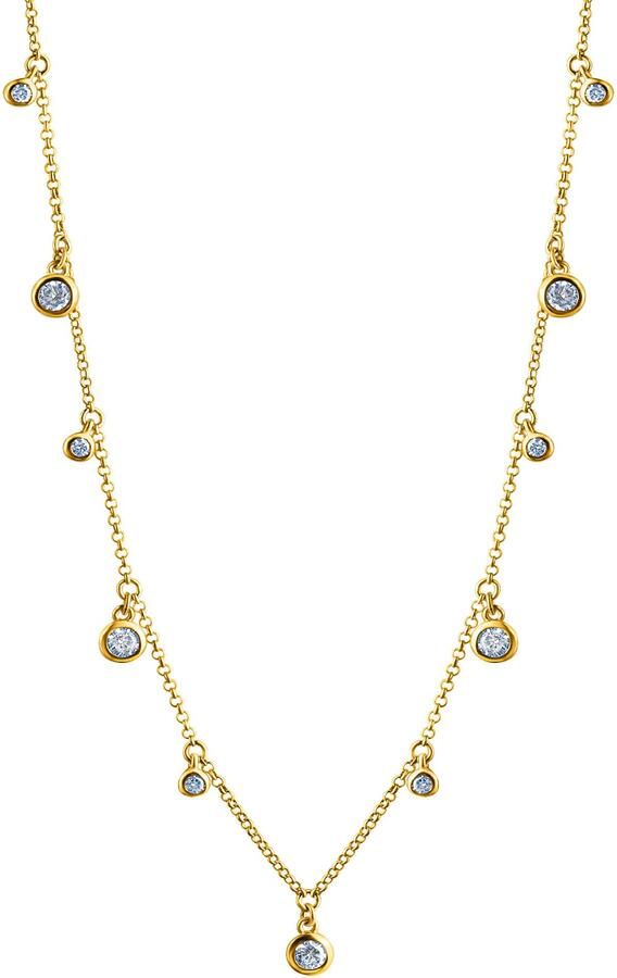 Firetti Ketting met hanger Sieraad cadeau zilver 925 halssieraad halsketting cirkel rond - Foto 2