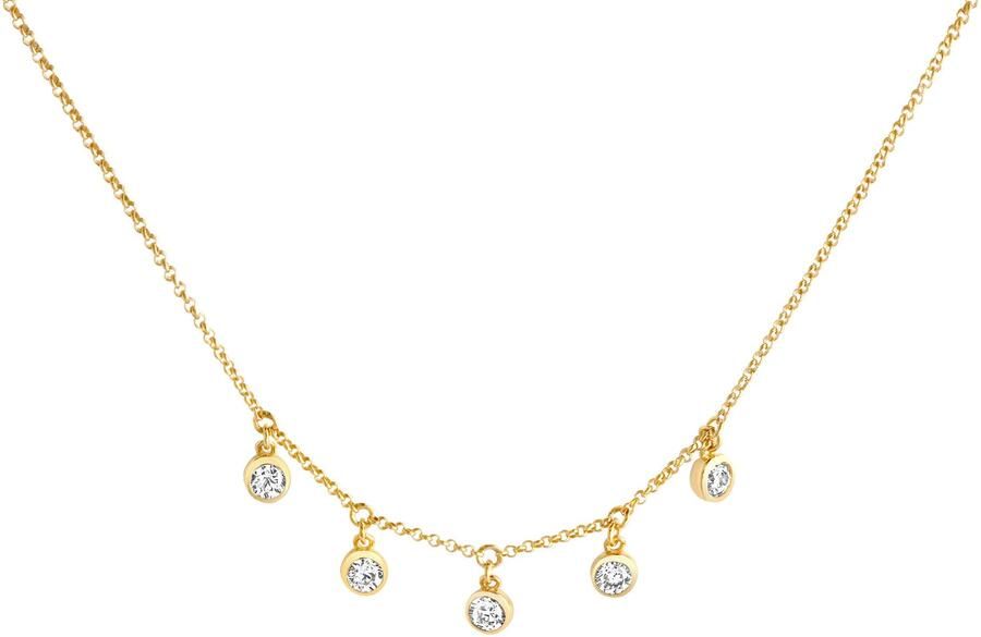 Firetti Ketting met hanger Sieraad cadeau zilver 925 halssieraad halsketting cirkel rond - Foto 2