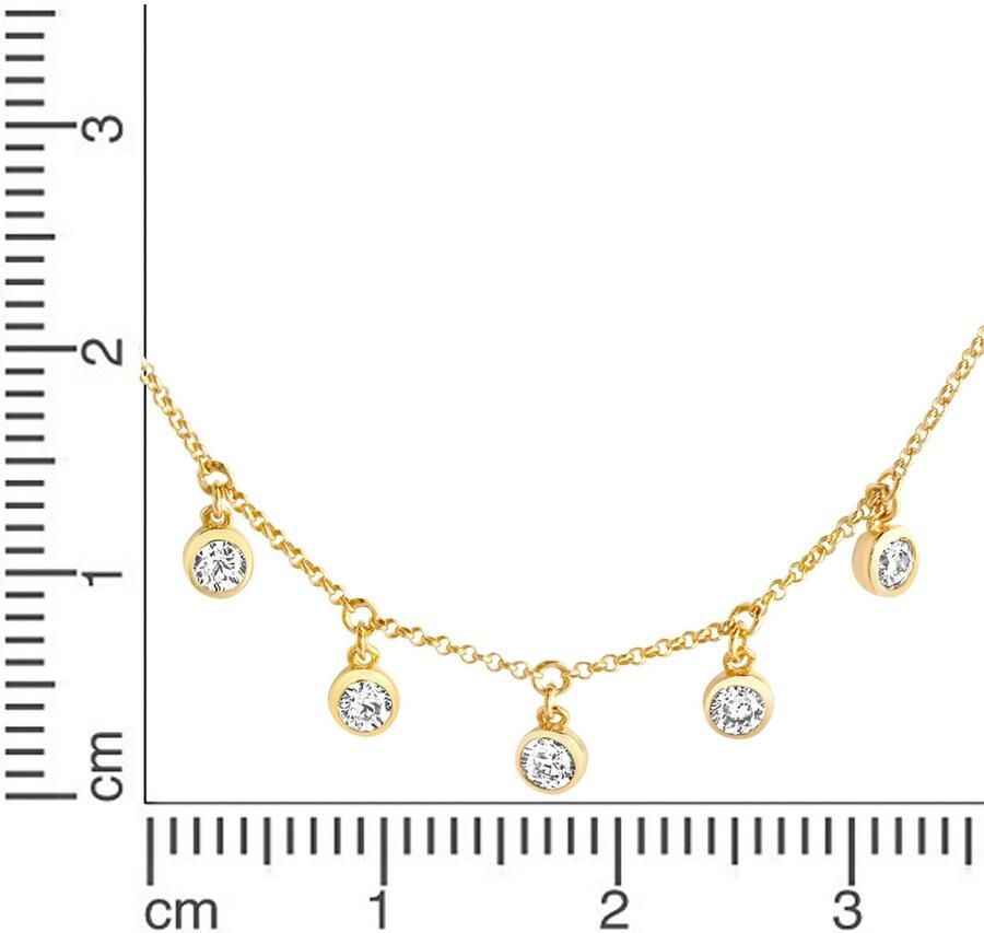 Firetti Ketting met hanger Sieraad cadeau zilver 925 halssieraad halsketting cirkel rond