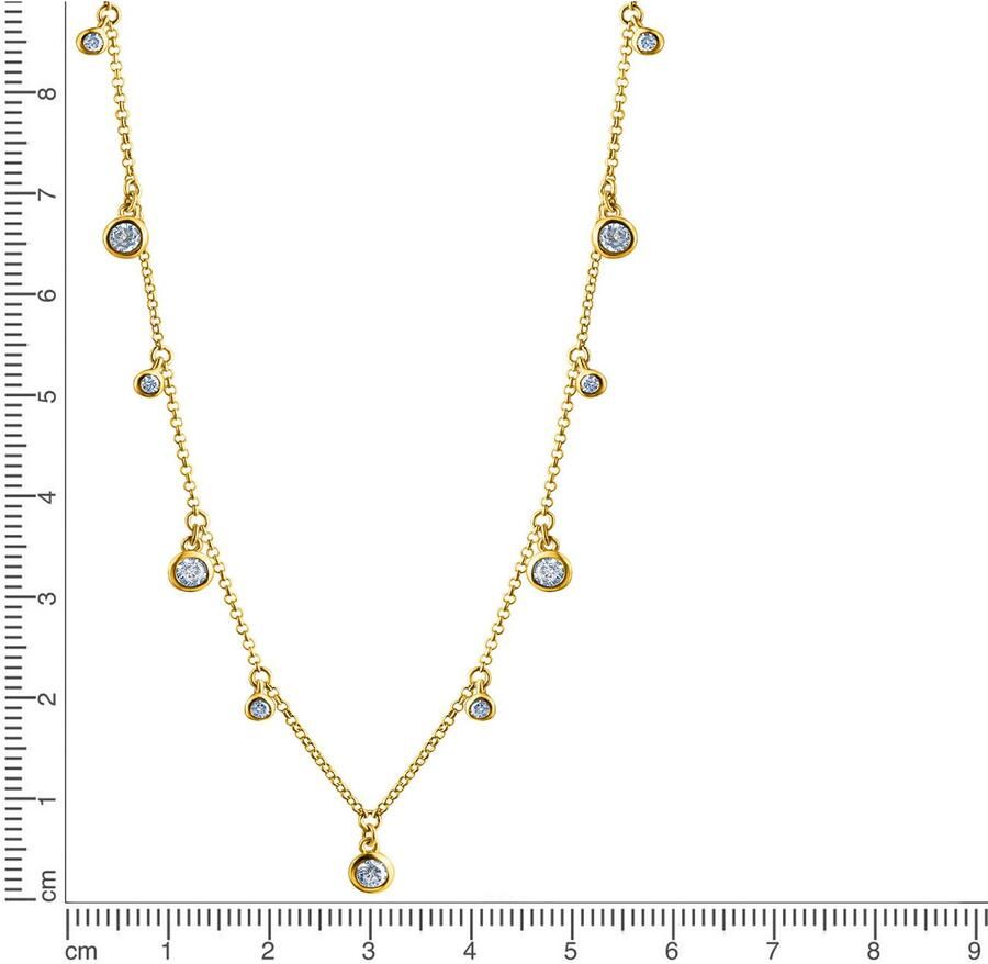 Firetti Ketting met hanger Sieraad cadeau zilver 925 halssieraad halsketting cirkel rond