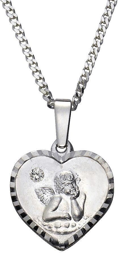 Firetti Ketting met hanger Sieraad cadeau zilver 925 halssieraad halsketting panzerketting hart - Foto 2