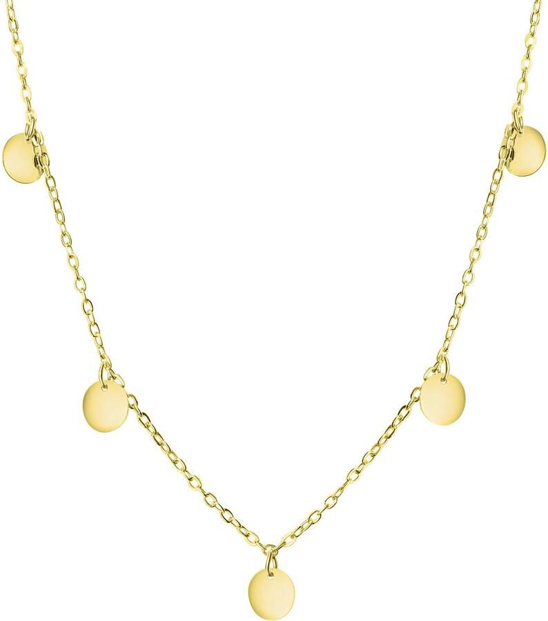 Firetti Ketting met hanger Sieraad cadeau zilver 925 halssieraad halsketting plaatjes - Foto 2