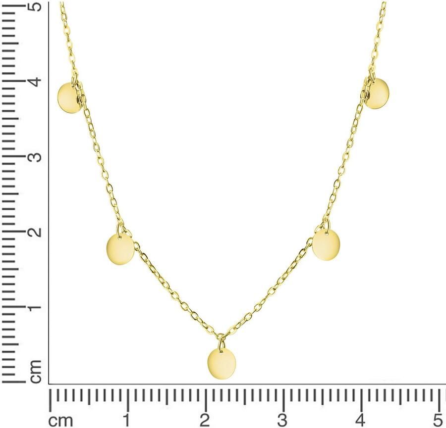 Firetti Ketting met hanger Sieraad cadeau zilver 925 halssieraad halsketting plaatjes