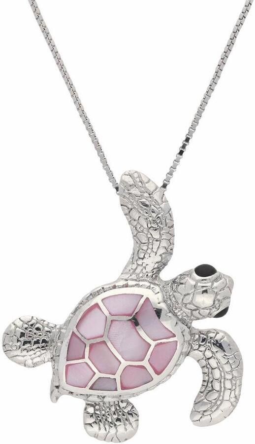 Firetti Ketting met hanger Sieraad cadeau zilver 925 halssieraad halsketting schildpad - Foto 2