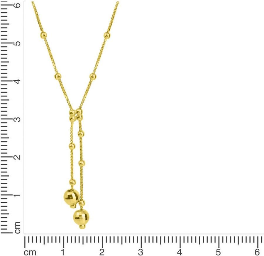 Firetti Ketting met hanger Sieraad cadeau zilver 925 halssieraad halsketting Y-ketting met bollen