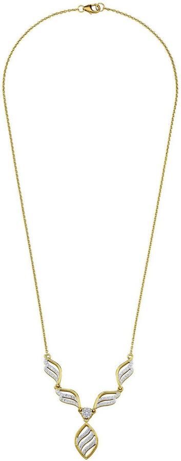 Firetti Ketting met hanger Sieraad cadeau zilver 925 halssieraad ketting statement bloem navette - Foto 2