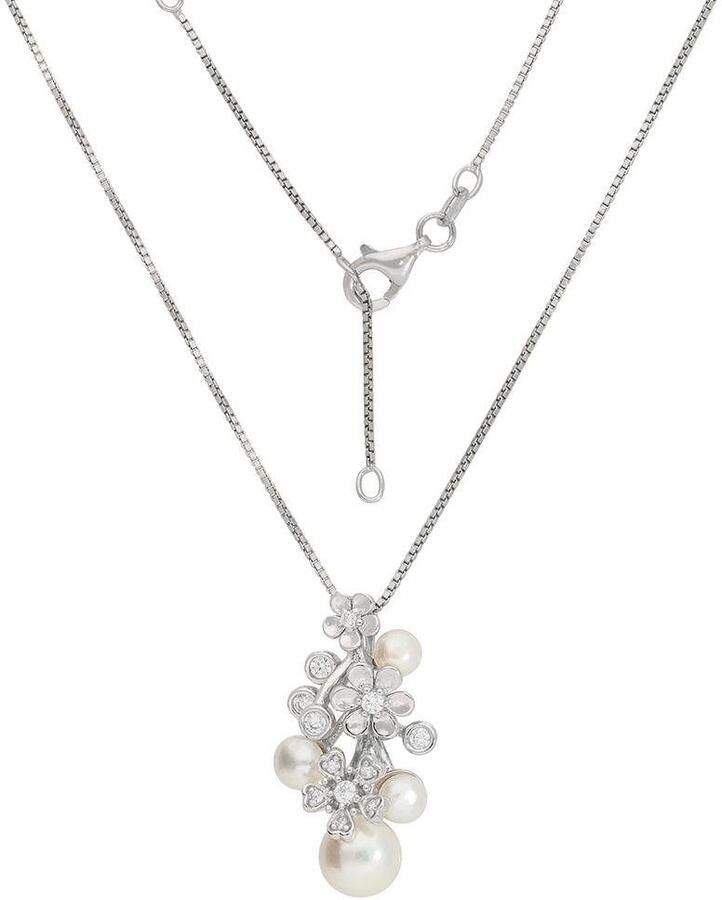 Firetti Ketting met hanger Sieraad Geschenk gerhodineerd Bloemen Venetiaanse kettingschakeling - Foto 1