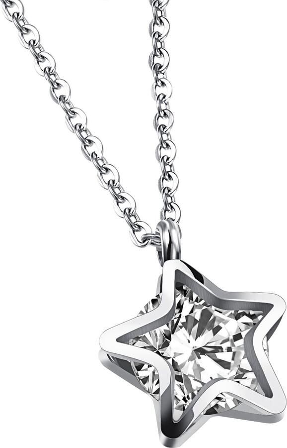 Firetti Ketting met hanger Sieraden cadeau roestvrijstalen halssieraden halsketting ankerkette ster - Foto 3