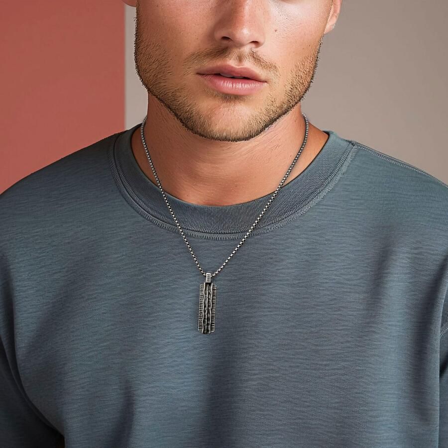 Firetti Ketting met hanger Sieraden cadeau roestvrijstalen halssieraden halsketting venezianerkette hout