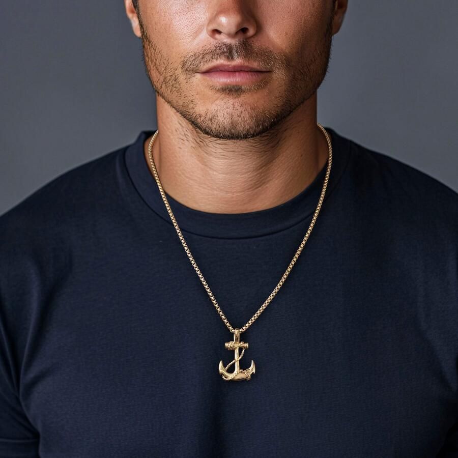 Firetti Ketting met hanger Sieraden cadeau roestvrijstalen halssieraden halsketting venezianerkette anker