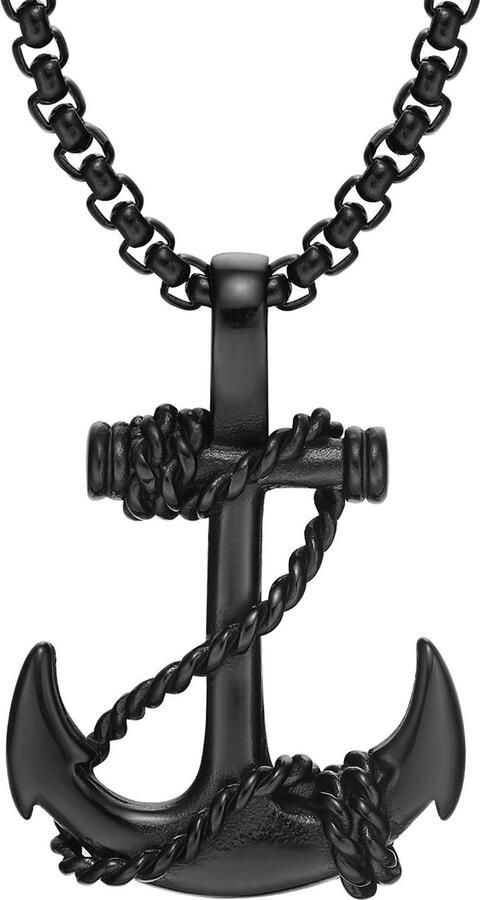 Firetti Ketting met hanger Sieraden cadeau roestvrijstalen halssieraden halsketting venezianerkette anker - Foto 3