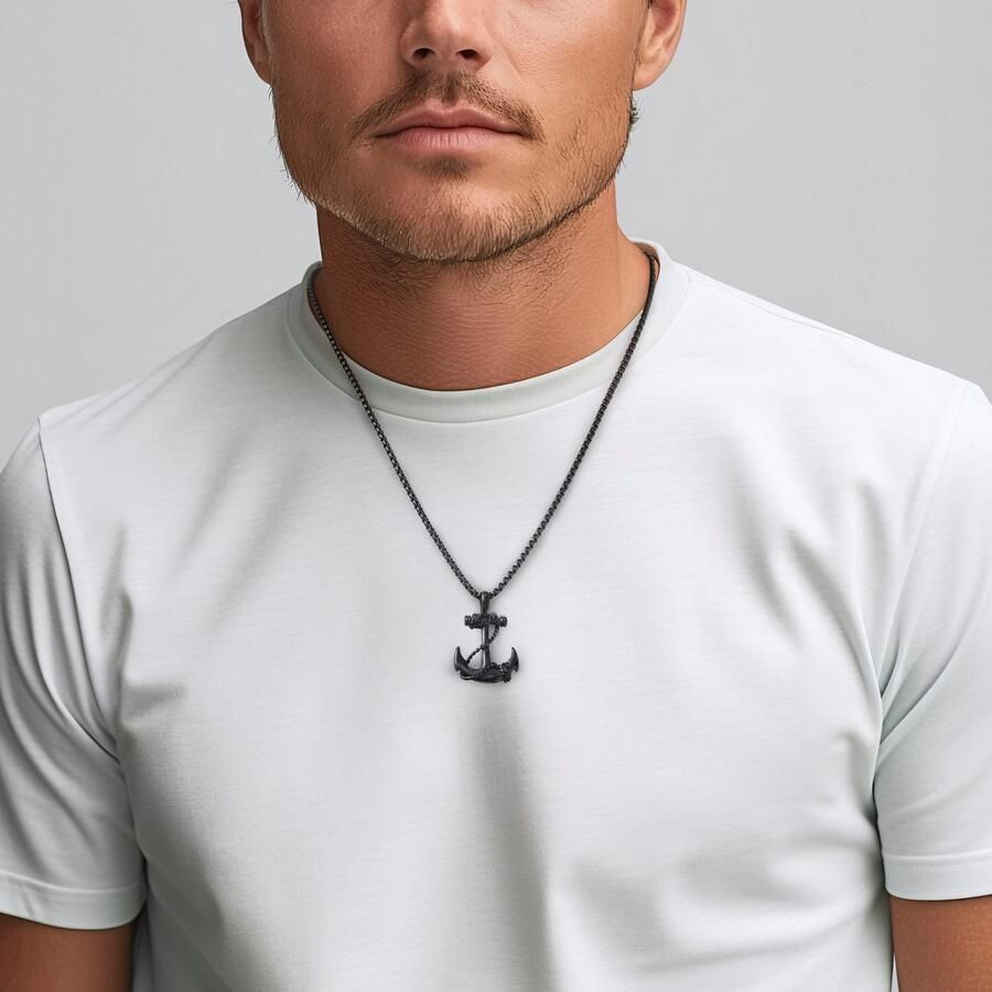 Firetti Ketting met hanger Sieraden cadeau roestvrijstalen halssieraden halsketting venezianerkette anker