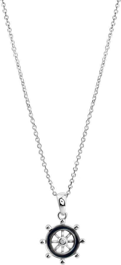 Firetti Ketting met hanger Sieraden cadeau zilver 925 halsketting ankerketting stuurwiel - Foto 2