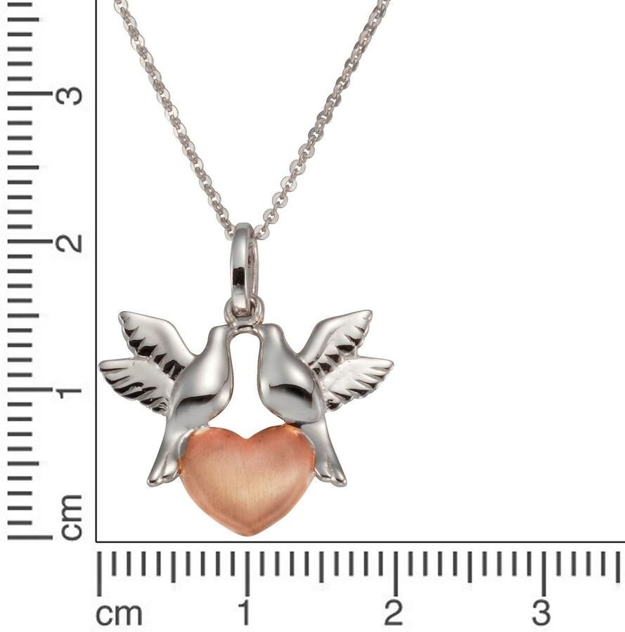 Firetti Ketting met hanger Sieraden cadeau zilver 925 halsketting duif-hart