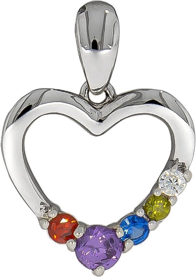 Firetti Kettinghanger Sieraad cadeau zilver 925 halssieraad hanger hart - Foto 2