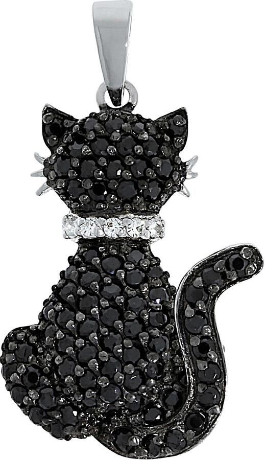 Firetti Kettinghanger Sieraad cadeau zilver 925 halssieraad hanger kat