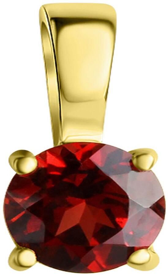 Firetti Kettinghanger Sieraad cadeau zilver 925 halssieraad hanger solitair robijn - Foto 2