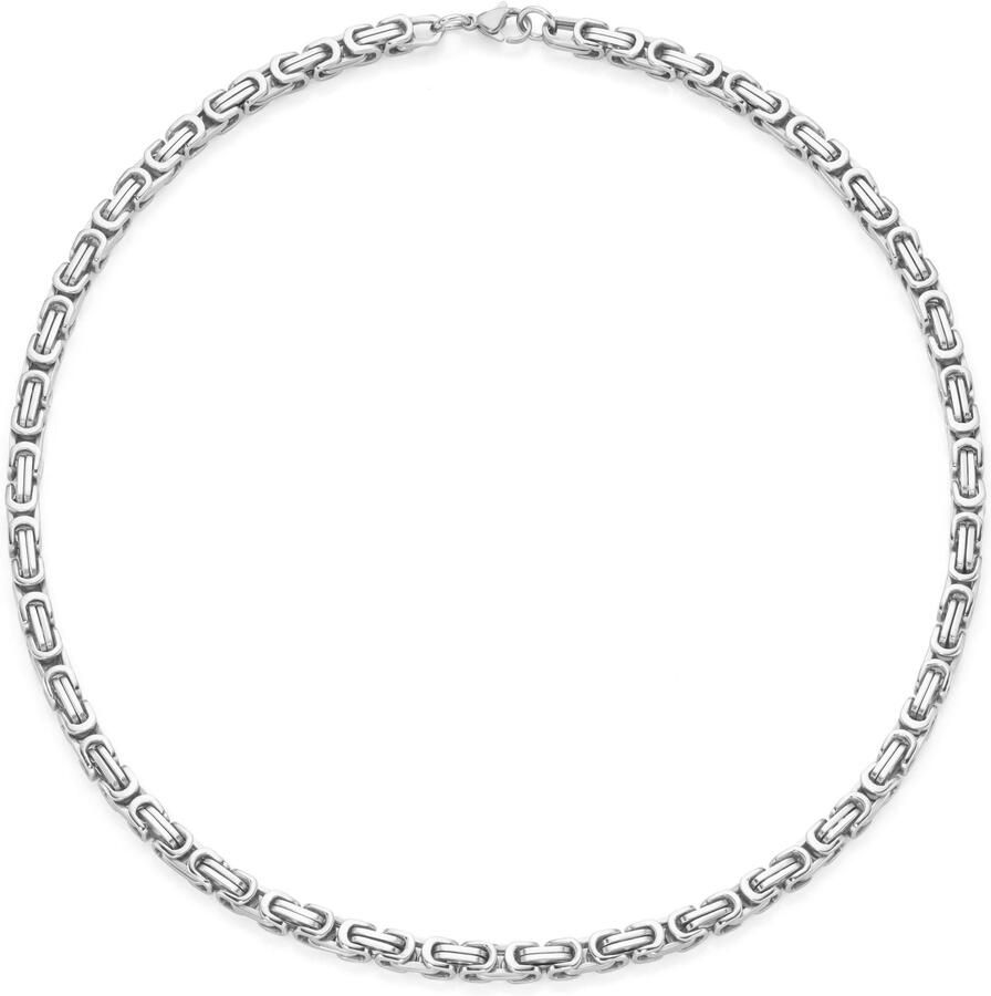 Firetti Koningsketting Sieraad cadeau roestvrijstalen halsketting 5 mm breed