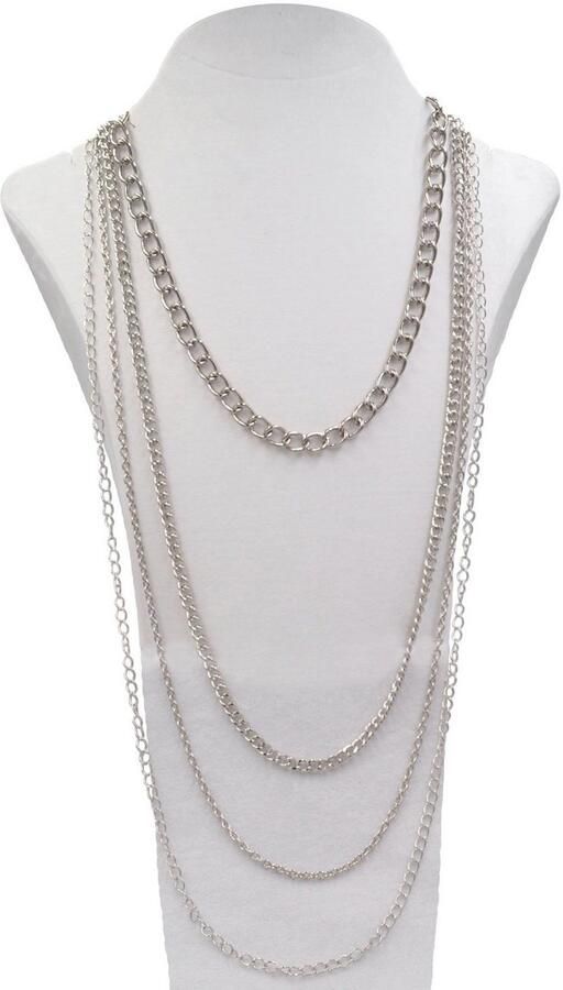 Firetti Lange ketting Lang Laagjes met zirkoon (synthetisch)