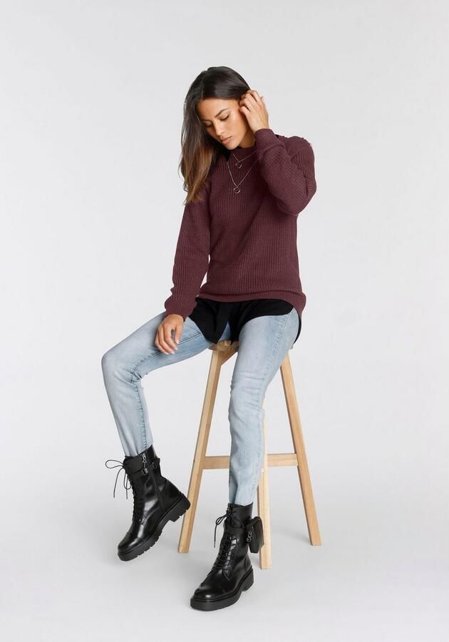 Tamaris Skinny fit jeans smalle broekpasvorm normale taille 5-pocket-vorm used-wassing - Foto 5