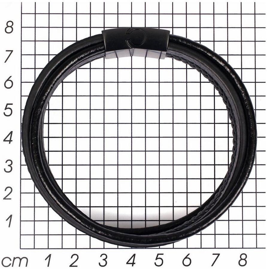 Firetti Leren armband In nelijk design meerrijig gedeeltelijk gevlochten