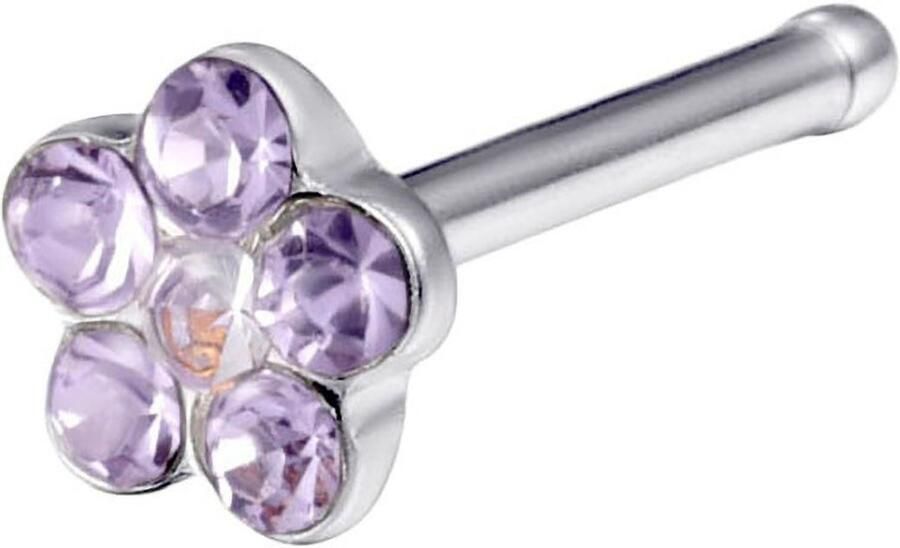 Firetti Neuspiercing-set Multipack sieraden cadeau roestvrijstalen piercing neussteker bloem (set 7-delig) - Foto 8