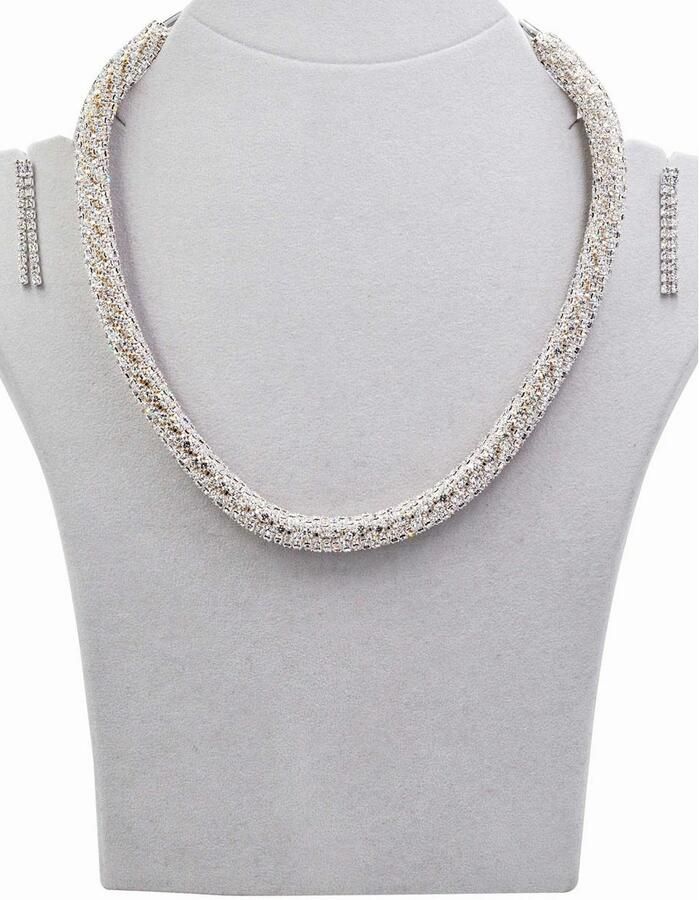 Firetti Oorring- en kettingenset Stras-sieradenset chic elegant en glamoureus (set 3-delig)