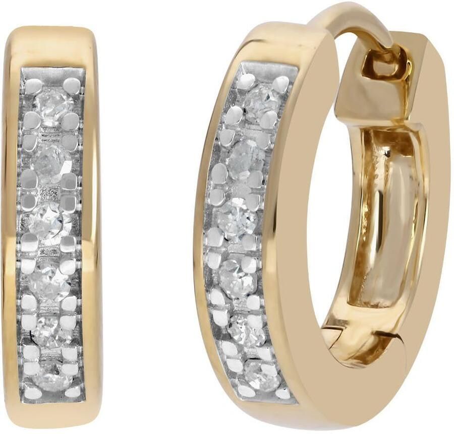 Firetti Oorringen Sieraad cadeau Goud 585 huggie - Foto 3