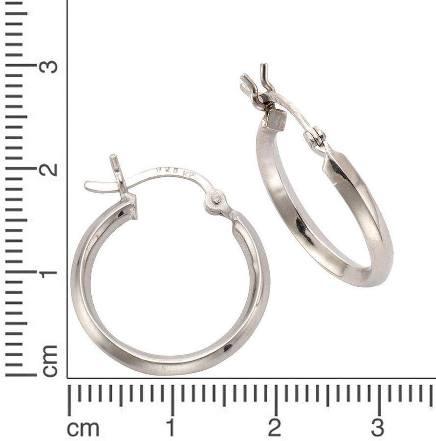 Firetti Oorringen Sieraad cadeau zilver 925 basic glanzend verschillende maten