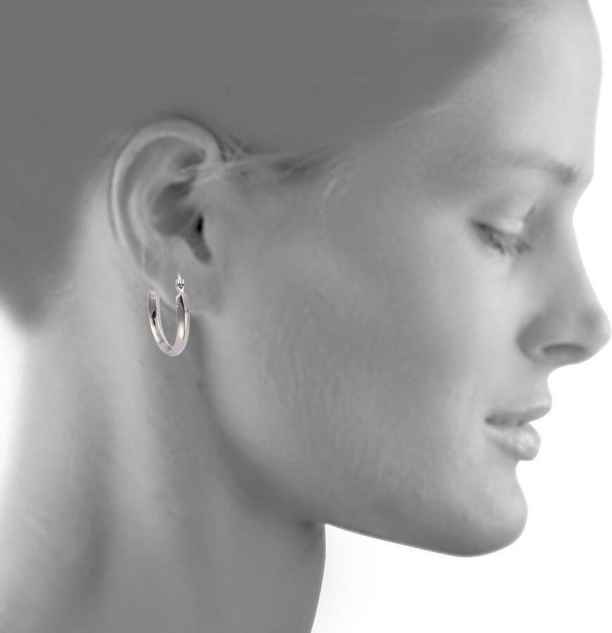 Firetti Oorringen Sieraad cadeau zilver 925 basic glanzend verschillende maten - Foto 2