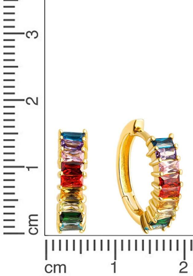 Firetti Oorringen Sieraad cadeau zilver 925 multi